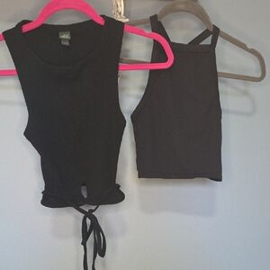 2 Black Wild Fable Tank Tops XS